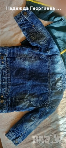 Дънково яке на NEKST и шушляково яке на Adidas за момче ръст 98 см., снимка 3 - Детски якета и елеци - 53106195