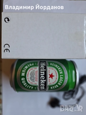  транзисторче сувенир в бирена бутилка Haineken със слушалки, снимка 2 - Други - 53769891