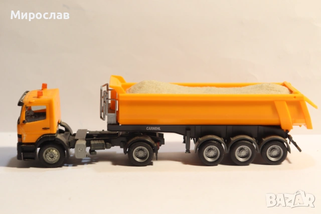 HERPA H0 1/87 MERCEDES ATEGO САМОСВАЛ ГОНДОЛА МОДЕЛ КАМИОН