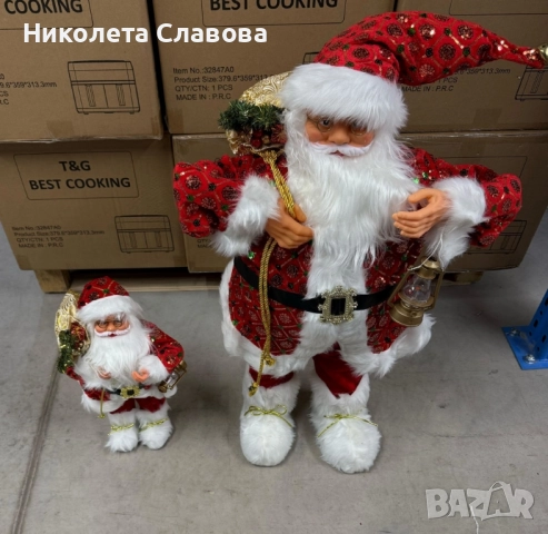 Внеси коледно вълшебство у дома – фигура на Дядо Коледа, снимка 5 - Декорация за дома - 52578043