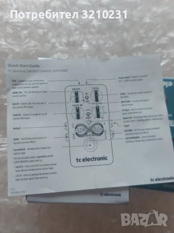 TC Electronic INFINITE Sampler sustainer!, снимка 2 - Китари - 49353947