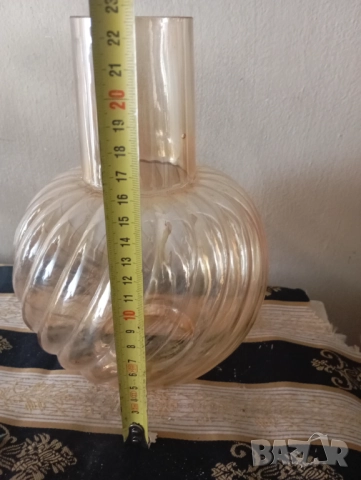 Винтидж стъкло за лампа,полилей, снимка 2 - Настолни лампи - 52301872