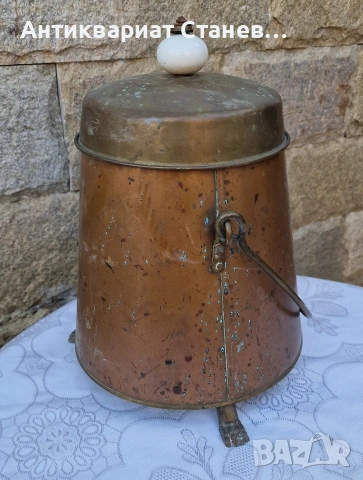 Винтидж меден съд с капак, снимка 8 - Други - 53875250