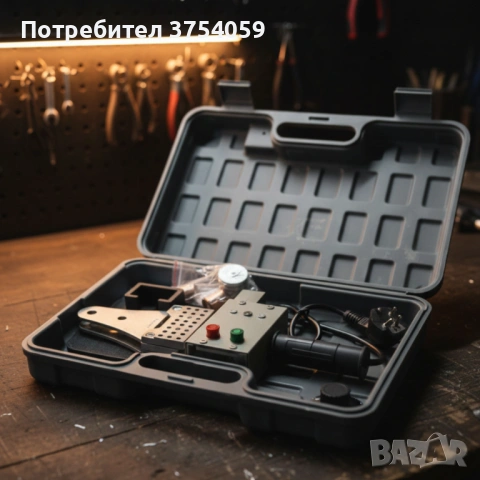 Професионална лепачка за PPR тръби 900W с регулируема температура (50–300°C) – Комплект с куфар