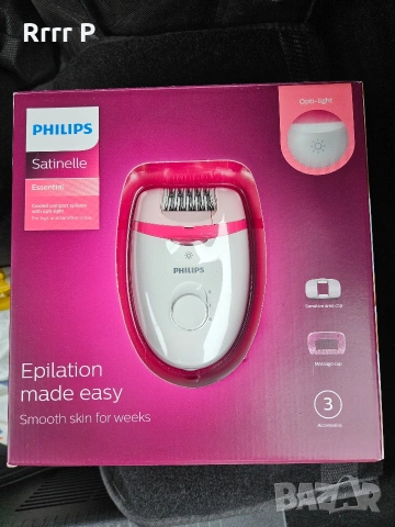 НОВ Епилатор Philips Satinelle Essential BRE255