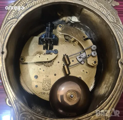 Италиански Бронзов Каминен Часовник Lancini , снимка 10 - Антикварни и старинни предмети - 50195336