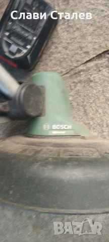 Bosch -тример за трева на батерии , снимка 4 - Градинска техника - 51008218