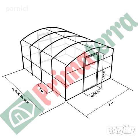 Оранжерия Primaterra Fiorista, снимка 2 - Оранжерии - 38706429