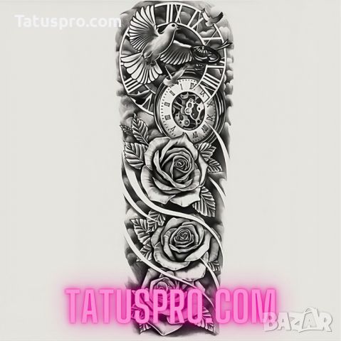 Временна татуировка ”Tempus fugit” | Бърза доставка | TatusPro.com, снимка 3 - Други - 45845430