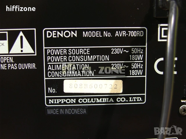 Ресивър   Denon avr-700rd , снимка 10 - Ресийвъри, усилватели, смесителни пултове - 54053699