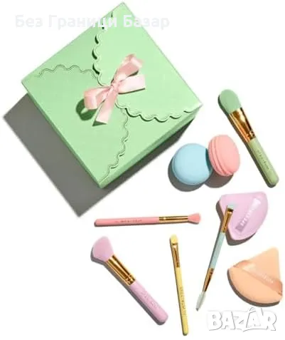 Нови Мини четки и гъбички за грим Комплект от 9 части Spectrum за жени, снимка 7 - Други - 49734474