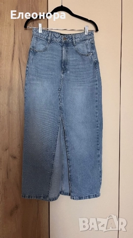 Дамска дълга пола с цепка, снимка 1