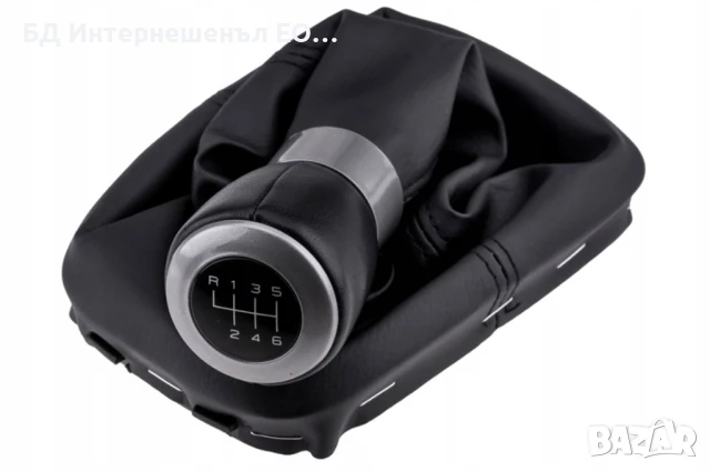 Топка за скоростен лост с маншон, Seat Alhambra, Кожа, 6 скорости,