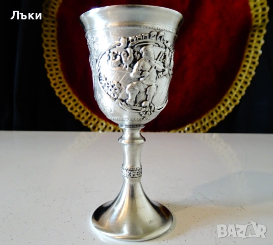 Калаена чаша с картина Цигулар на покрива,Anatevka. 