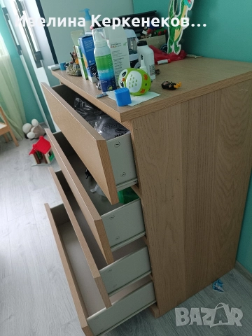 кафяв скрин икеа, снимка 3 - Скринове - 52595562