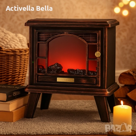Ретро камина с ефект на пламък – уют и атмосфера навсякъде, снимка 4 - Декорация за дома - 52519573