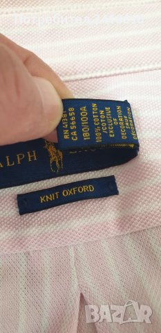 POLO Ralph Lauren Knit Oxford Slim Fit  Cotton Mens Size M - L ОРИГИНАЛ! НОВО! Мъжка Риза!, снимка 16 - Ризи - 48664852