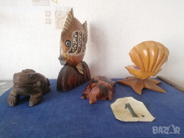Стари дървени статуи на животни, от различни автори, години, държави. , снимка 3 - Статуетки - 52544011