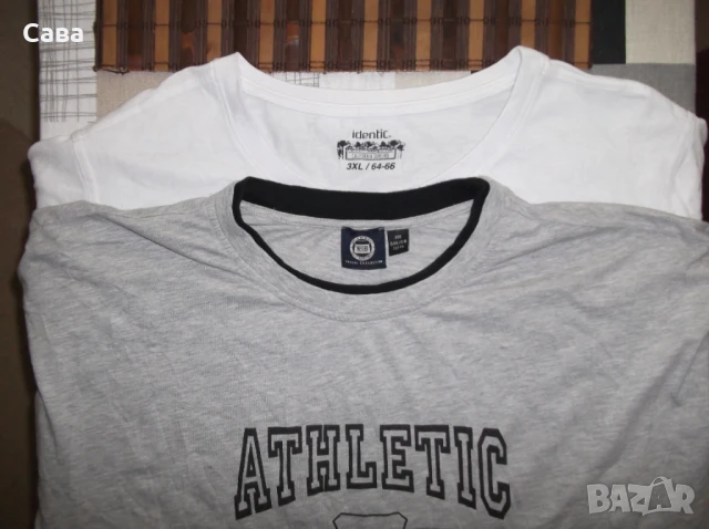 Тениски IDENTIC ,WOB,REWARD  мъжки ,3ХЛ и 5ХЛ /тъмносиня,бяла,сива/