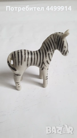 Стара порцеланова фигурка на зебра, снимка 2 - Колекции - 53691799