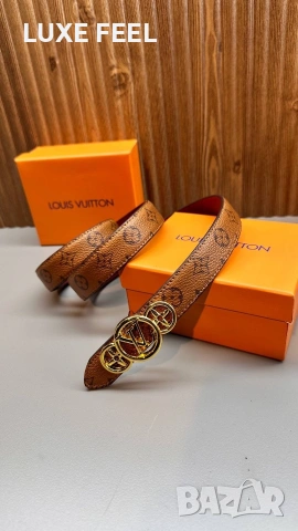 Louis Vuitton ⚜️ Естествена Кожа , снимка 4 - Колани - 53323471