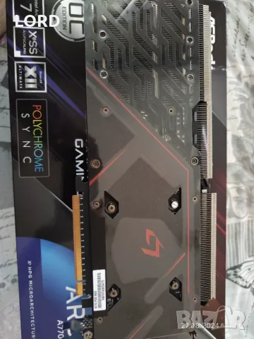 Видеокарта Intel Arc A770 Asrock Phantom Gaming D 8GB OC - Нова, снимка 2 - Видеокарти - 47214699