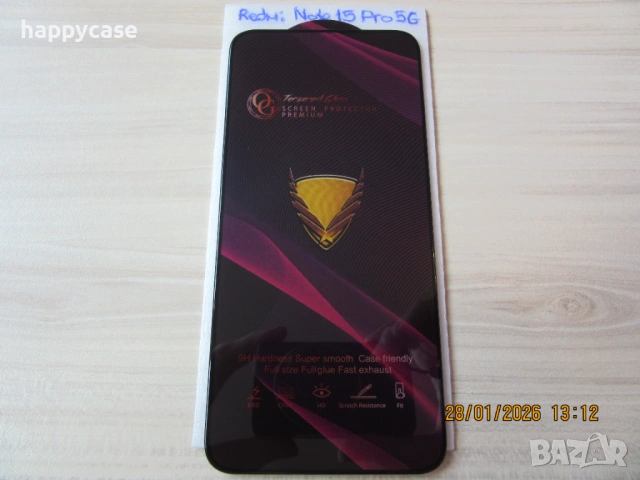 Xiaomi Redmi Note 15 Pro 5G / 15C / 14 / 14S / 13 Pro / 13 / OG Premium Full Glue Стъклен протектор, снимка 10 - Фолия, протектори - 43749516