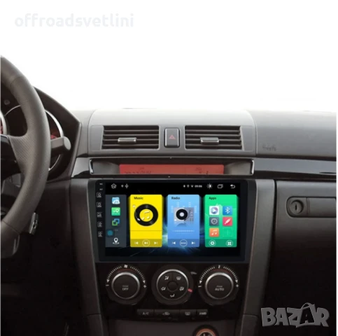 Мултимедия Android CarPlay за Mazda 3 2003–2009 Камера за заден ход, снимка 4 - Аксесоари и консумативи - 50891564