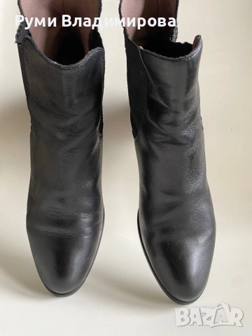 Черни боти Wonders, N 39/ 40, снимка 2 - Дамски боти - 53493807