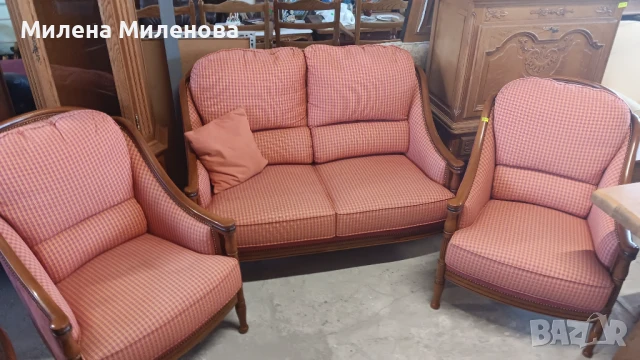 Холна гарнитура - диван двойка и две кресла , снимка 2 - Дивани и мека мебел - 50655089