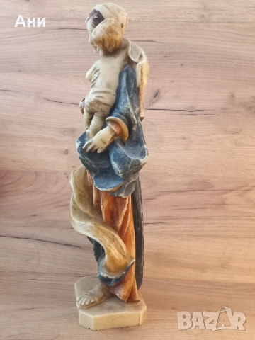 ВОСЪЧНА фигура на Мадона с младенеца, снимка 6 - Статуетки - 52584697