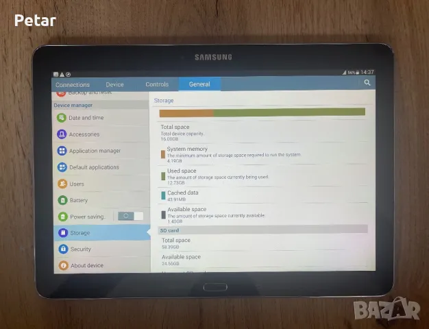 Таблет Samsung Galaxy Note 10.1 инча 2014 Edition 16 GB памет + 64 GB SD Карта, снимка 6 - Таблети - 47002833