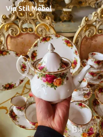 Английски чашки Royal Albert Old County Rose , снимка 12 - Антикварни и старинни предмети - 46897275