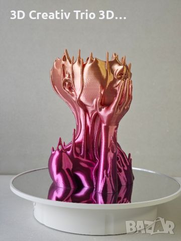 Декоративна ваза , снимка 2 - Изкуствени цветя - 45827727