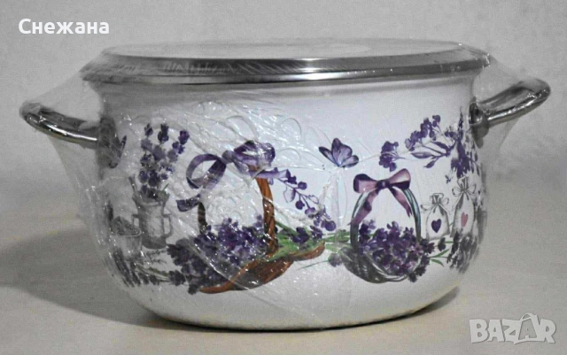 Нова Емайлирана тенджера, снимка 2 - Съдове за готвене - 53755521