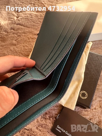 Мъжки портфейл Montblanc sartorial 6cc, снимка 5 - Портфейли, портмонета - 53414577