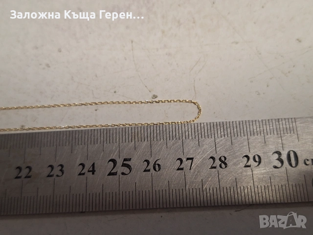 Златен синджир 1,66гр., снимка 4 - Колиета, медальони, синджири - 53148815