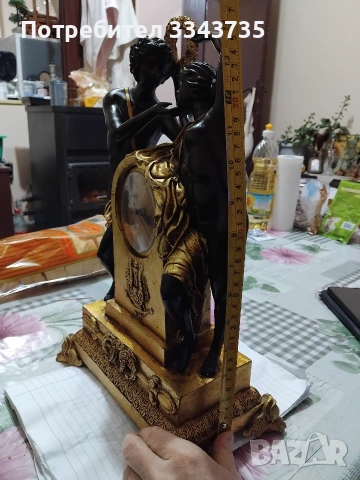 Фигуративен,античен,каминен часовник., снимка 6 - Антикварни и старинни предмети - 53523622