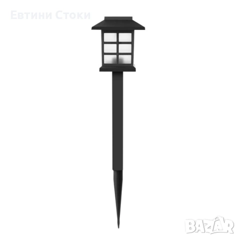 Соларен комплект от 6 LED градински лампи – 27 см височина, снимка 6 - Соларни лампи - 54111330