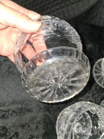 Кристални чаши за мелба/десерт 6бр, снимка 10 - Сервизи - 53516634
