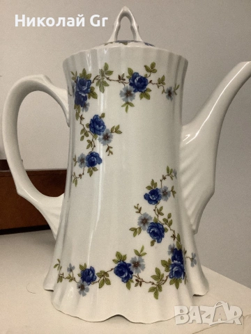 Кана за кафе порцелан произведено в Германия  Scherzer  г Рехау  отличен състояние височина 27 см, снимка 2 - Сервизи - 53944528