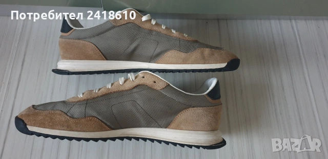 Hugo Boss Leather Sneakers Mens Size 44/28см ОРИГИНАЛ! Мъжки Кецове, снимка 5 - Кецове - 53736286