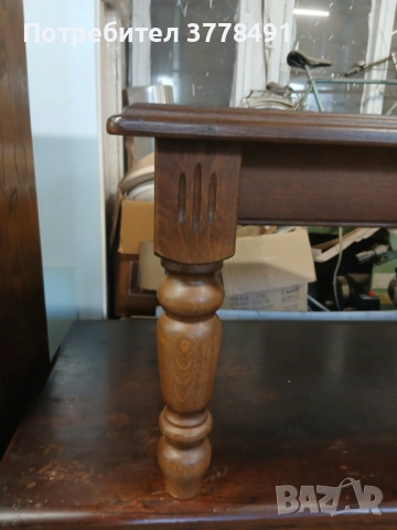 Станинна дъбова холна маса, снимка 3 - Маси - 53909782