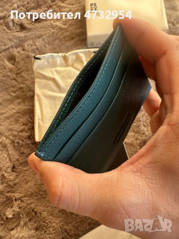 Montblanc Card Holder Cyprus blue Sartorial 6cc, снимка 3 - Портфейли, портмонета - 53414758