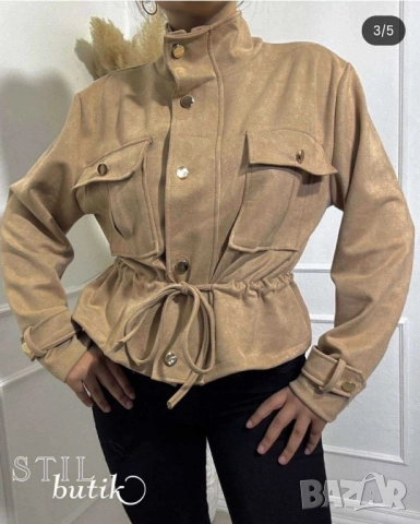 къси велурени якенца , снимка 2 - Якета - 51586572