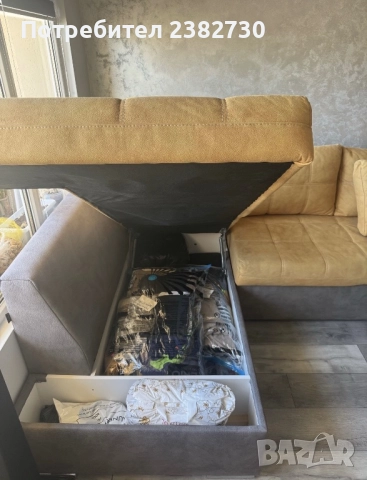 Комплект за всекидневна  диван маса и 4 стола, снимка 6 - Други - 52230141