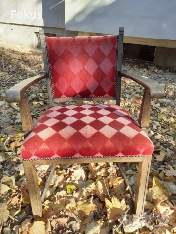 Прекрасен антикварен стол кресло много стар но запазен, снимка 7 - Антикварни и старинни предмети - 53448868