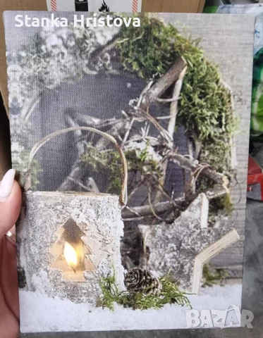 Коледни светещи картини., снимка 5 - Декорация за дома - 50794668