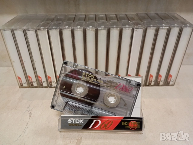 Лот от няколко аудио касети TDK D 60 нормални ленти