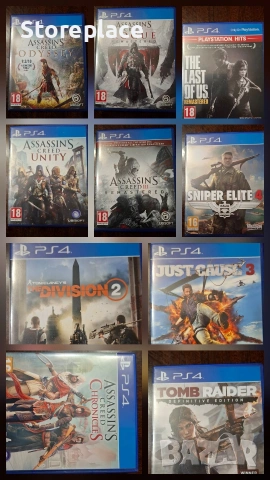 PS4 игри – Assassin’s Creed, The Last of Us, Tomb Raider и др.